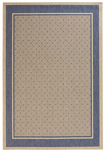 Hanse Home Classy Living Room Rug Flat Weave Robust Modern Design Bedroom Rug for Dining Room, Living Room, Children's Room, Hallway, Bedroom, Kitchen - Blue, 80 x 150 cm