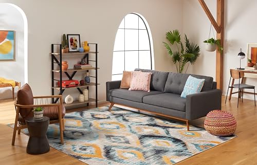 Safavieh Vistoso Area Rug, Woven Polypropylene Carpet in Blue / Multi, 243 X 335 cm