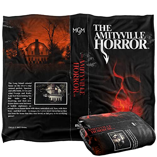 Amityville Horror - Logo Amityville Horror Vhs Front And Back Silky Touch Super Soft Throw Blanket 152 X 127 Cm