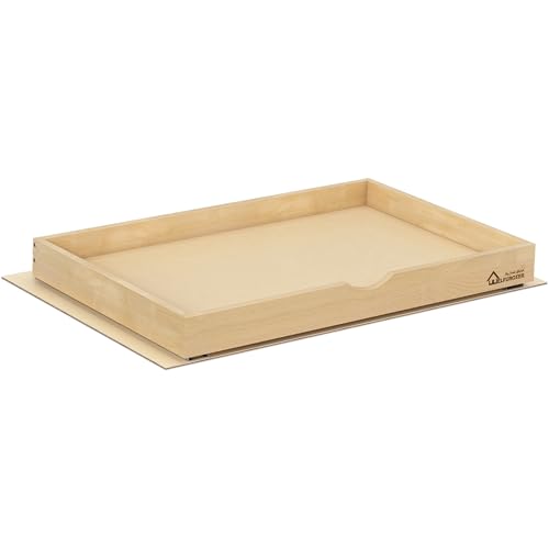WelFurGeer Pull Out Drawers for Kitchen Cabinets, Pull Out Cabinet Organizer, Slide Out Drawers for Kitchen Cabinets, Cabinet Drawers Slide Out, Cabinet Pull Out Shelves (32''W x 21''D)