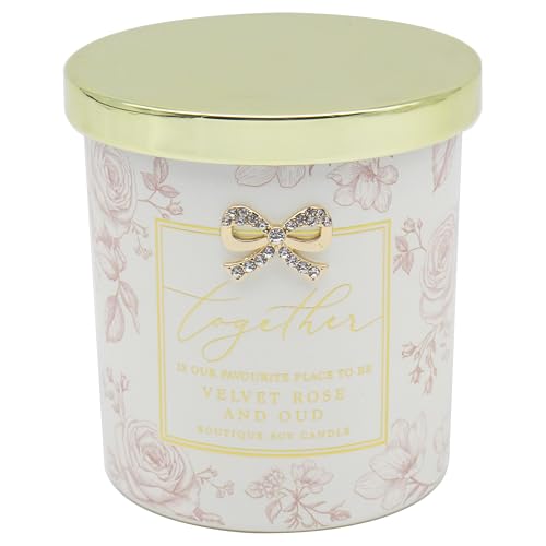 Lesser & Pavey Hearts Design Madelaine Floral Candles Madelaine Love Candle for Home & Air Freshener - Long Burning Odour Eliminator for Relaxing Mood - Lovely Candles Gift for Women & Men