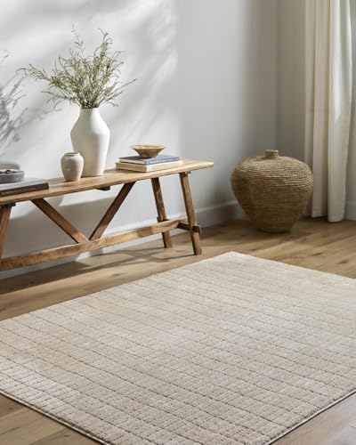 "Livabliss x Our PNW Home Cascade Global Striped Area Rug, 2'7"" x 7'3"", Light Beige"