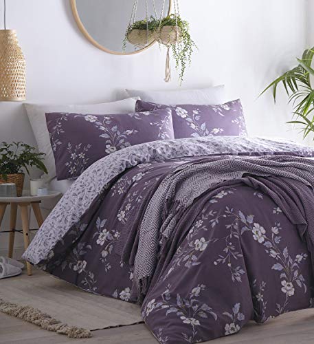 Portfolio Yasmina Plum Super King Size Duvet Cover - BM