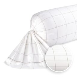 Pure Cotton Set of 2 pillowcases 50 x 70 cm - 100% organic cotton satin, 200 thread count, 120 g/m², easy to iron, soft, safe, no harmful substances, Oeko-Tex certified - silhouette - white/taupe