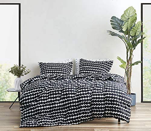 Vera Wang Roses Duvet Cover Set - Beige, 100% Cotton, With Button Closure & Corner Ties - View #8