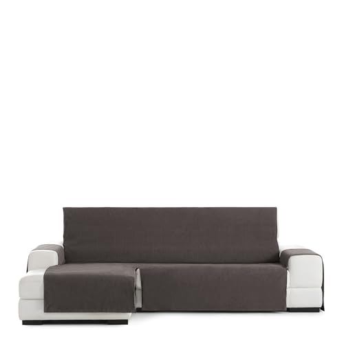 Eysa Rabat practica chaise longue cover 240cm., color 07/brown, left-frontal view