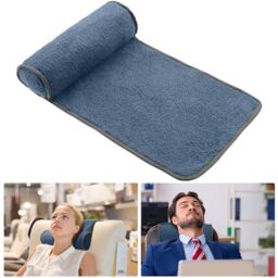 Weysat Neck Pillow for Recliner Head Pillow Adjustable Plush Pillow Neck Roll Non Slip Fleece Couch Neck Head Support Pillow for Travel Home Recliner Sofa Armchair (Haze Blue)
