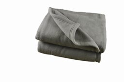 Poyet Motte Polex Fleece Blanket Polyester Steel, polyester, steel, 240x220 cm