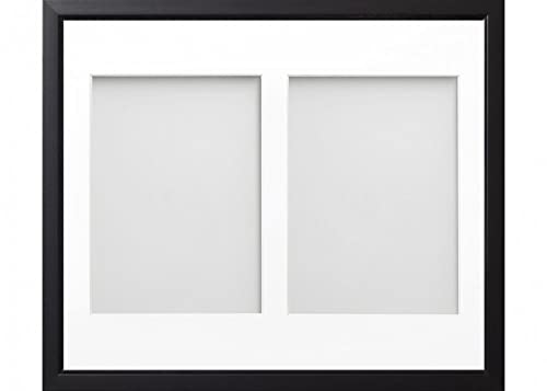 Frame Company Drayton Multi Aperture Photo Frame, Black, 10x8 for 6x4 inch (x2)