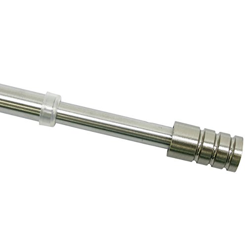 Gardinia Curtain bar Ø 10 mm 40-65, Metal, Stainless Steel Finish, 40-65 cm, 30763