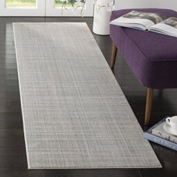 Safavieh Metro-Mod Indoor Woven Runner Area Rug, Mystique Collection, MYS967, in Slate, 69 X 244 cm for Living Room, Bedroom or Any Indoor Space