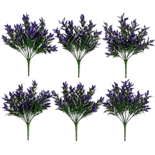 Multipack 34cm Artificial Lavender Stem Plant Faux Floral Filler