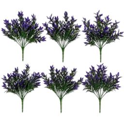 Leaf Multipack 34cm Artificial Lavender Stem Plant Faux Floral Filler