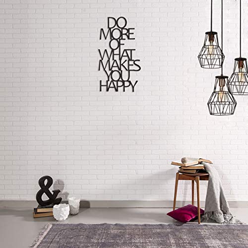 Homemania Wall Decoration 41 x 0.15 x 70 cm Black