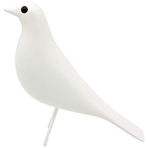 ThriBartLive Mid Century Sculpture House Bird - Office Decor Desk Dove Ornament Arts Gift Replica (White)