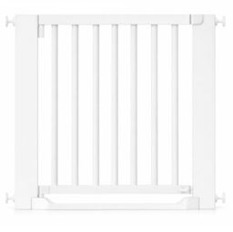 Safetots Wooden Heritage Flat Step Gate, White, 79cm - 87cm, Pressure Fit