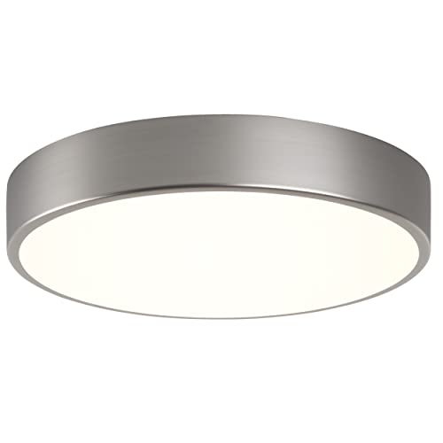 Astro Mallon LED Bathroom Ceiling Light - IP44 Rated - (Matt Nickel), LED Module, Designed in Britain - 1125015-3 Years Guarantee