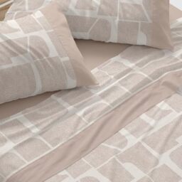 Burrito Blanco - Cotton Bedding Set - Bed 105 cm Design 630 - Clay Color (105 x 190/200 cm.)