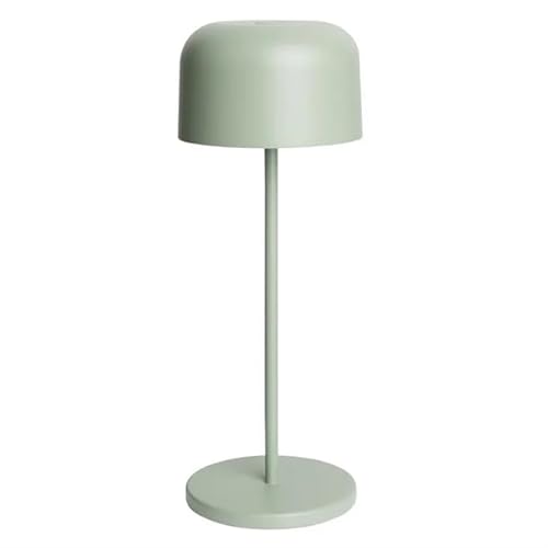 Olympia Siena Round Dome Cordless Table Lamp 300mm, Sage Green