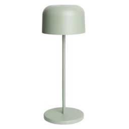 Olympia Siena Round Dome Cordless Table Lamp 300mm, Sage Green