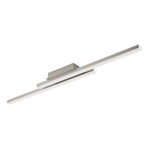 Eglo Connect.z Smart Home LED Ceiling Light Panel Fraioli-Z, Zigbee Lighting, app and Voice Control, White tunable Lights (Warm - Cool White), RGB, dimmable, Nickel-matt