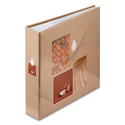 "Hama ""Singo II"" Photo Album and Memo Area (200 Photos 10 x 15 cm, 100 Pages, Size 22.5 x 22 cm, Memory Card Pocket, Zen Designs) Terracotta"