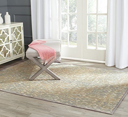 Safavieh Transitional Indoor Woven Rectangle Area Rug, Paradise Collection, PAR157, in Grey / Multi, 160 X 229 cm for Living Room, Bedroom or Any Indoor Space