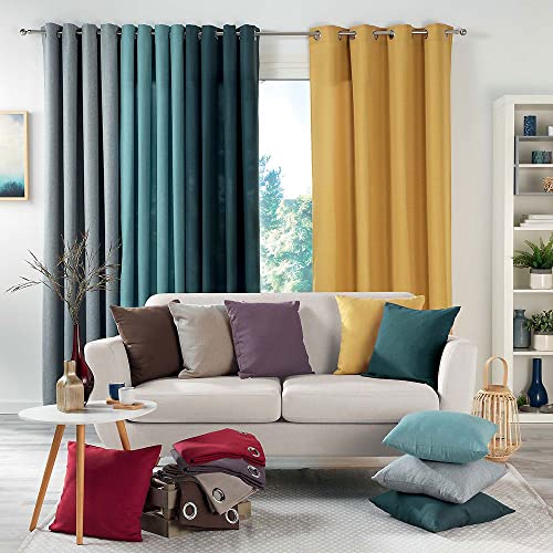 Douceur d'Intérieur Polyester Curtain 140 x 260 cm Red
