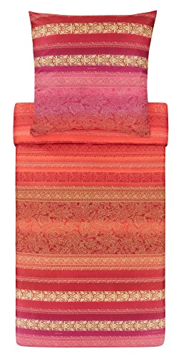 Bassetti Bedding, Cotton, red, 200 x 200