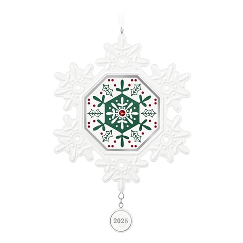 Hallmark Keepsake Christmas Ornament 2025, Snowflake 2025, Porcelain, Snowflake Gifts