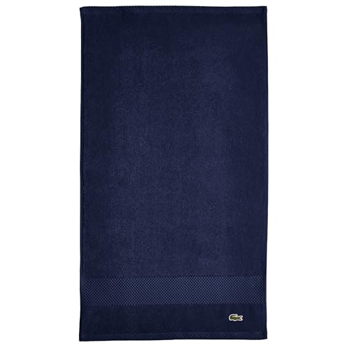 "Lacoste Heritage Supima Cotton Hand Towel, Navy, 16"" x 30"""