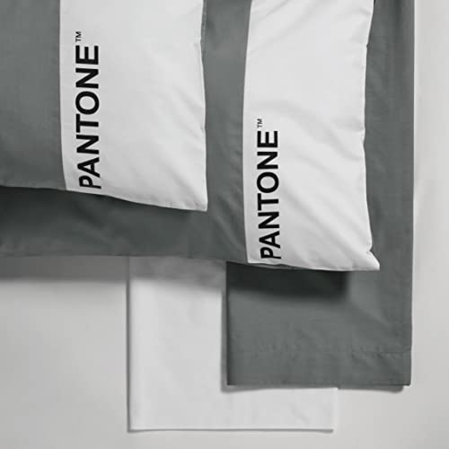 SWEET HOME Pantone™ Double Cotton Duvet Cover Set 240 x 280 cm Double Fitted Sheet Mattress Protector 180 x 200 cm with Elastic Straps for Mattress up to 25 cm Pillowcases 50 x 80 cm