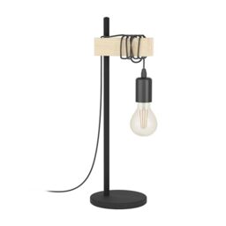 Eglo Table lamp Townshend, Vintage Bedside lamp in Industrial Design