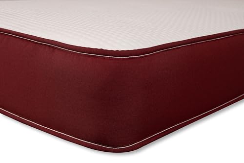 "Starlight Beds Shiraz European Small Single Mattress - 9"" Deep Hybrid Sprung Mattress with 2"" Memory Foam, Medium Firm Support, 80 x 200 x 22cm"