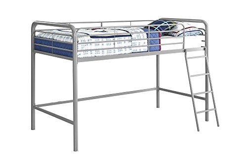 DHP Furniture Midsleeper Bunk Bed Silver/ Grey Single