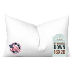 Pillowflex Synthetic Down Pillow Inserts For Shams Aka Faux/Alternative 40cm x 50cm (16 Inch By 20 Inch)