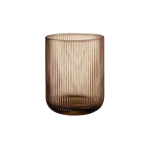 blomus -VEN 66251 Lantern Size S, Warm Brown Tone, Elegant Eye-Catcher as a Lantern or Vase, Colour Coffee
