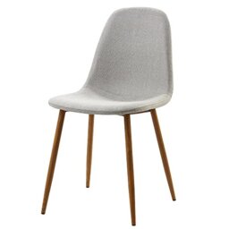 VERSANORA Teamson Home Set of 2 Light Grey Kitchen Dining (Chairs, One Size VNF-00025LG-UK
