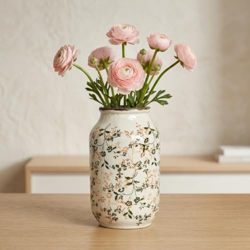 Wancetang Rustic Ceramic Vase, Blue