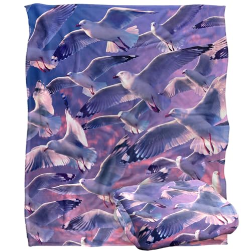 Jq Licensing - Royce Mcclure Evening Seagulls Silky Touch Super Soft Throw Blanket 152 X 127 Cm