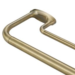 "Mayrhyme Double Curtain Rods, Wrap Around Curtain Rod for Windows, Internal Splicing 1'' Front and 5/8'' Back Adjustable Curtain Rod with Aluminum Finials and Brackets (Antique Bronze, 28-120"")"