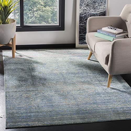Safavieh Metro-Mod Indoor Woven Rectangle Area Rug, Mystique Collection, MYS920, in Blue / Multi, 152 X 244 cm for Living Room, Bedroom or Any Indoor Space