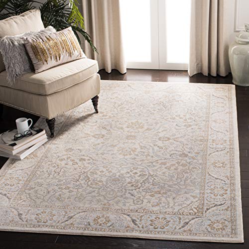 Safavieh Isabella Collection Transition Rug for Living Room, Dining Room, Bedroom, Short Pile, Cream and Beige, 60 x 90 Inch