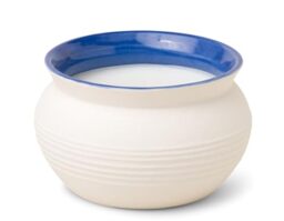 Paddywax Scented Candles Santorini Collection Greek-Inspired Candle in Matte Ceramic Jug, 368g, Cliff & Hinoki Wood