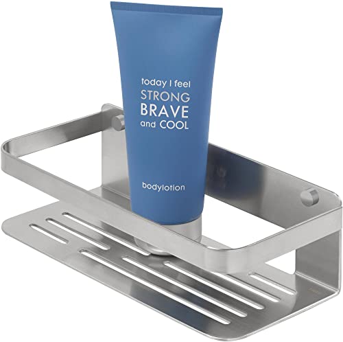 Tiger Caddy Shower Basket, Stainless Steel Brushed, 24 x 10.6 x 7 cm