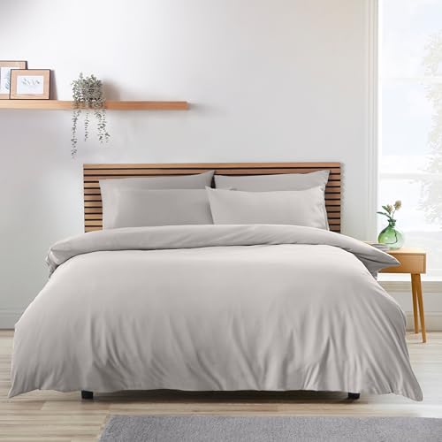 Catherine Lansfield So Soft Easy Iron King Duvet Cover Set Grey