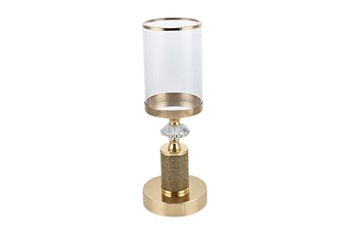 PARTENOPE M.613 Gold Candle Holder 34 cm 6692005, Shown