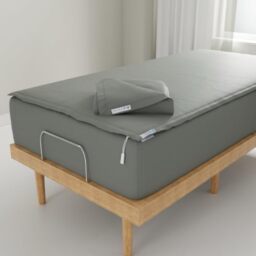 QuickZip Fitted Plus Spare Bundle: 1 Fitted Sheet (Base + Zip Sheet) & 1 Zip Sheet - Easy to Change, Won’t Pop Off - Soft Sateen 400 TC 100% Cotton 15” Deep Pockets Twin XL Size Sheets – Slate Gray
