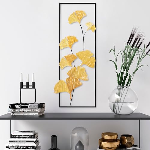 Handmade Decorative Metal Wall Accessory, 32 x 90 x 4 cm, 100% Metal, Unique Hand-Painted Design, Perfect for Home Decor, Adds Elegance & Style