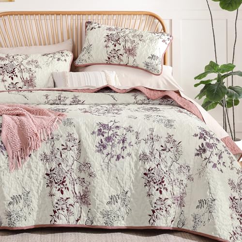 WONGS BEDDING Floral Botanical Quilt Set YS01AC090665AF-A